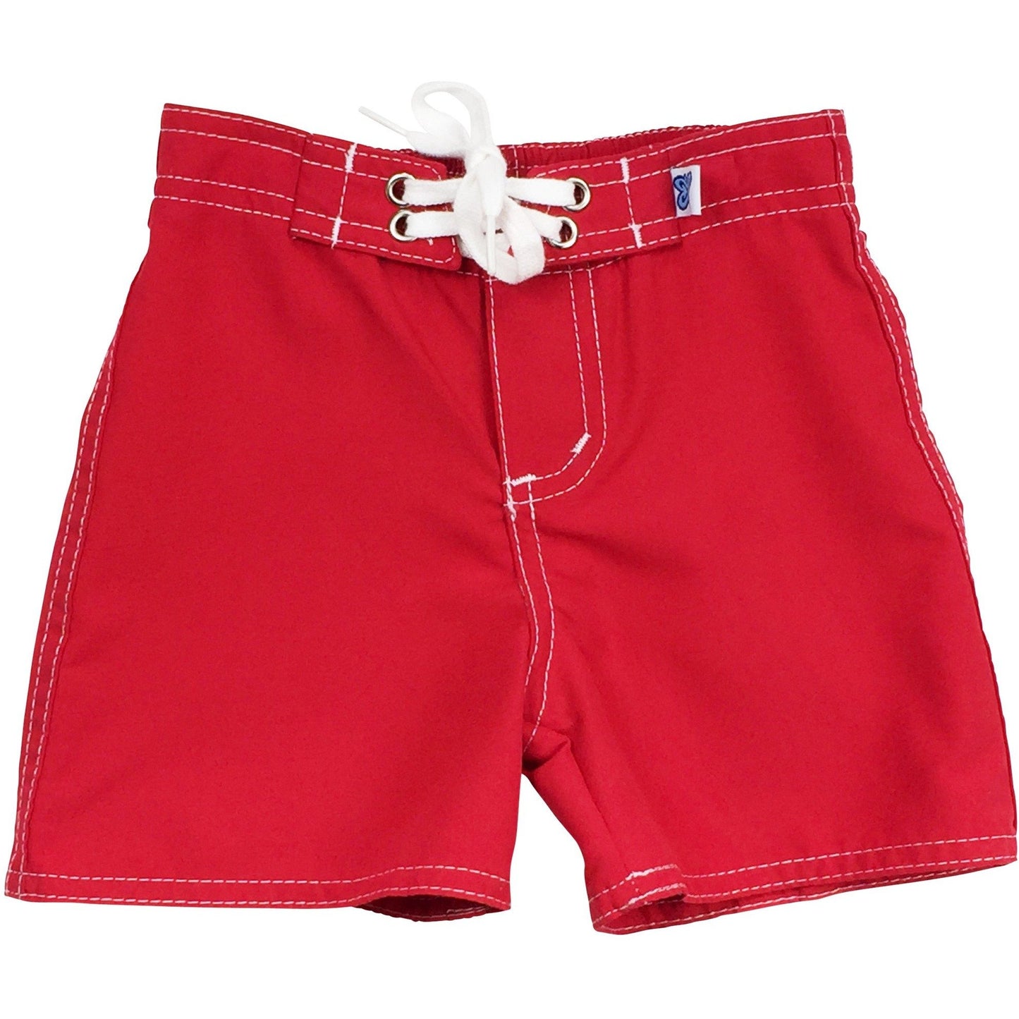 "Lost Weekend" Board Shorts for Little Boys + Girls (Red) - Board Shorts World