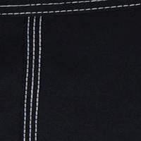 "A Solid Color" (Black + White Stitching) Mens Swim Trunks (with mesh liner) - 17" Outseam / 4.5" Inseam - Board Shorts World