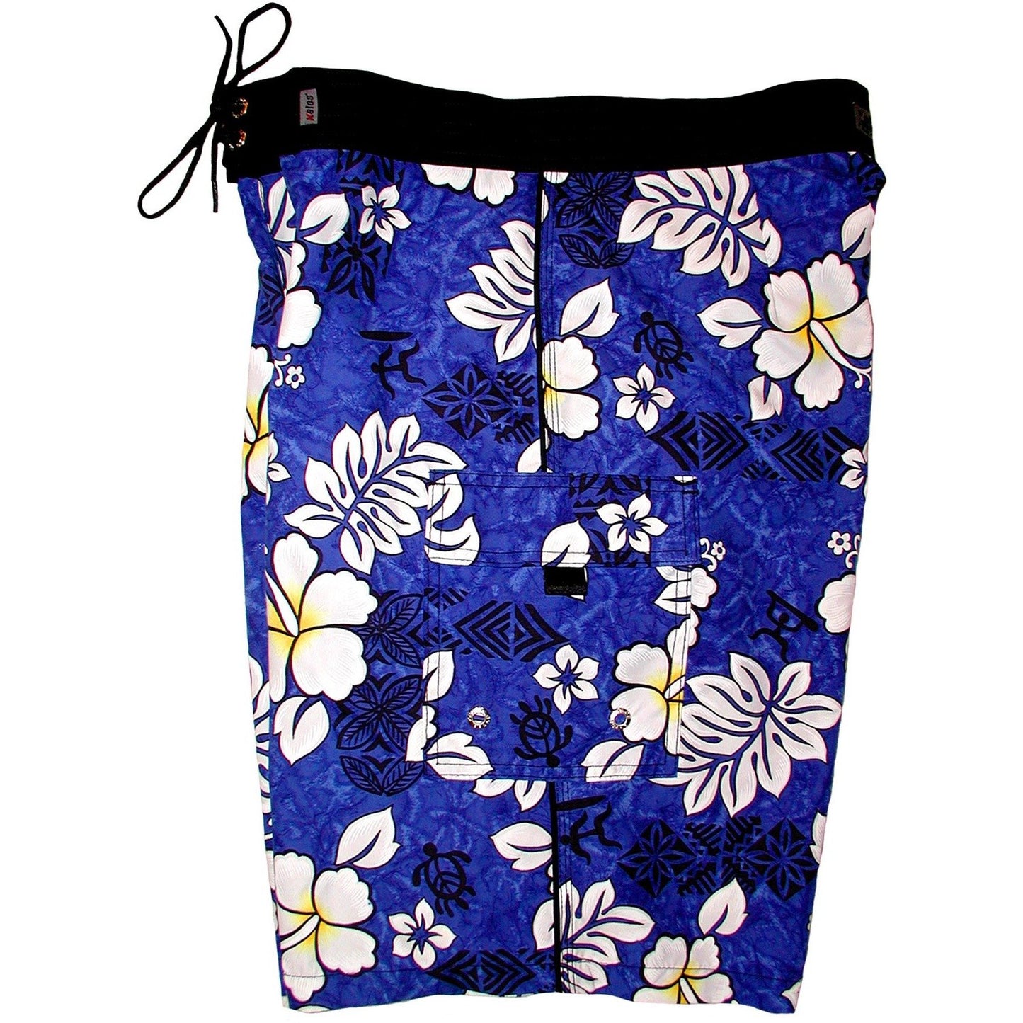"Tribal Council" Mens Board Shorts - 22" Outseam / 9.5" Inseam (Blue) - Board Shorts World