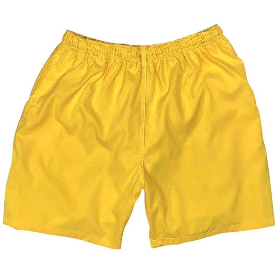 "A Solid Color" Mens (6.5" Inseam / 19" Outseam) Swim Trunks (Mango) - Board Shorts World