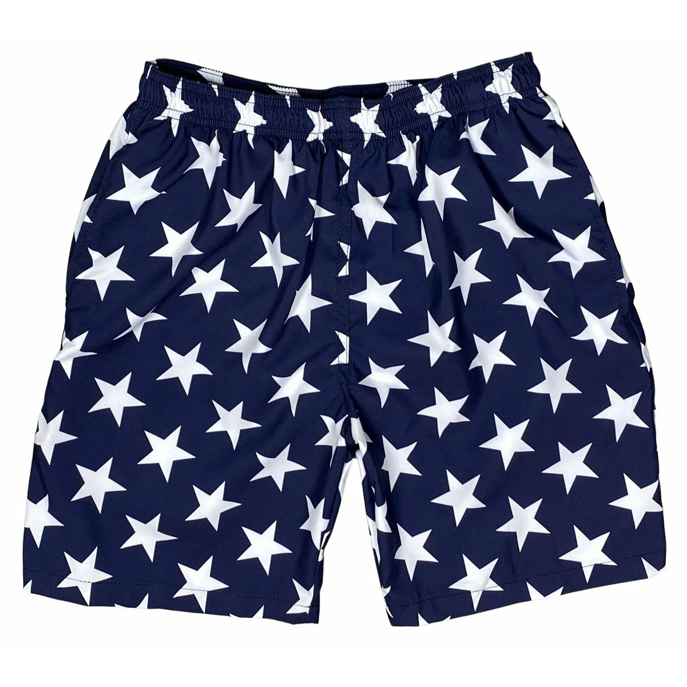 "Star Struck" Mens (6.5" Inseam / 19" Outseam) Swim Trunks - Board Shorts World