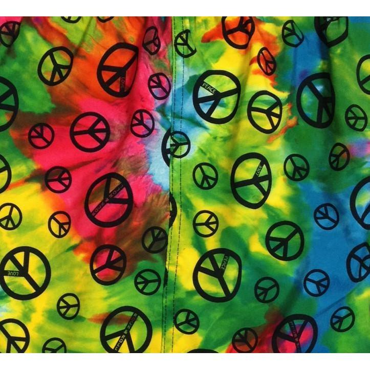 "Sign Language" Tie Dye + Peace Signs Board Skirt CUSTOM - Board Shorts World
