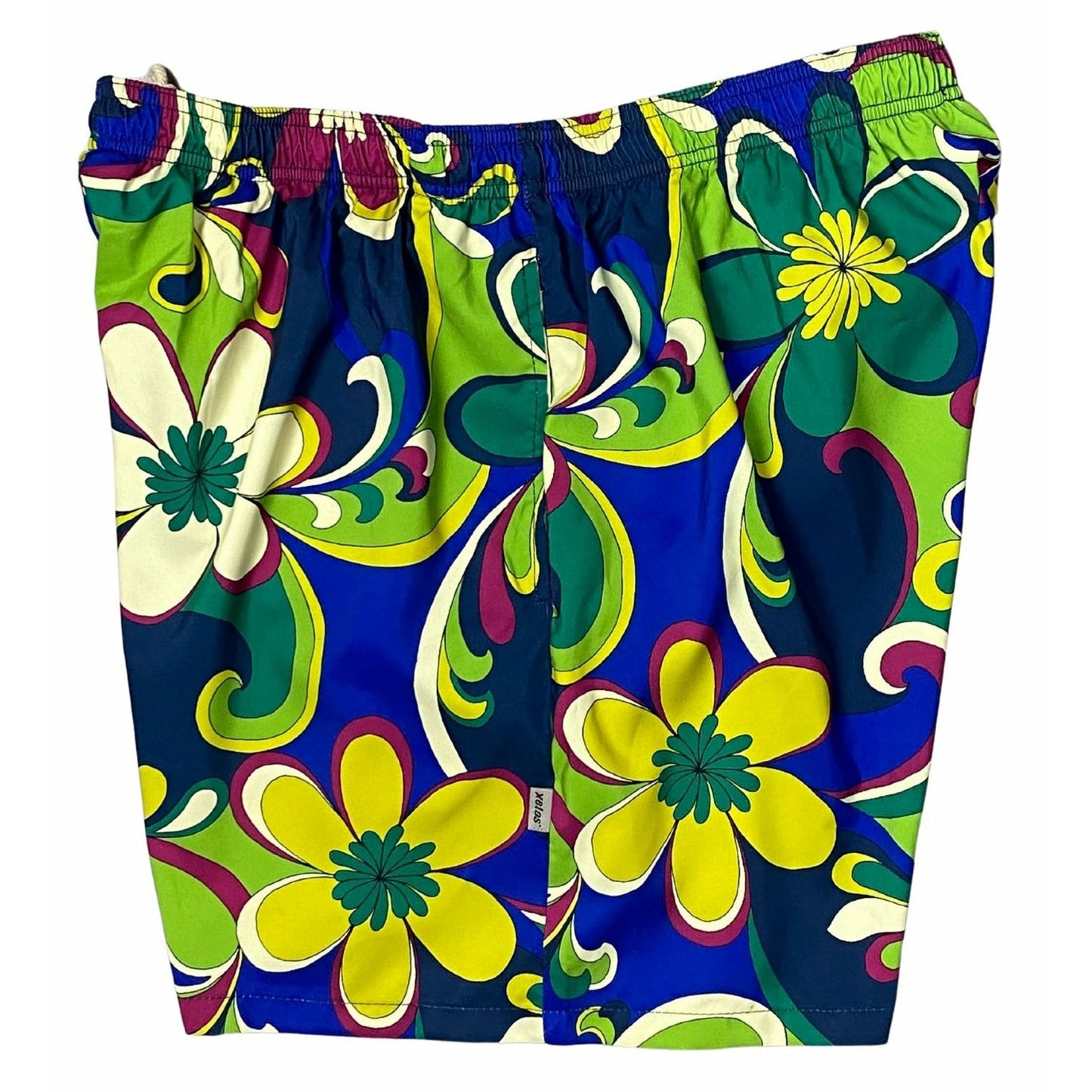 "Art Fest" Men's Swim Trunks (with mesh liner) - 17" Outseam / 4.5" Inseam - Board Shorts World