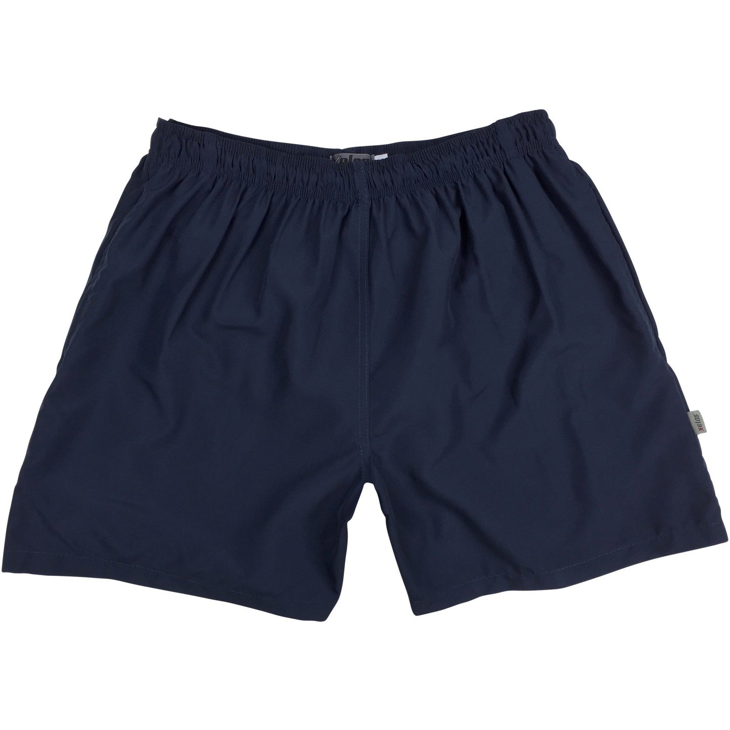"Manoa" Solid NAVY Build-Your-Own 100% Cotton Men's Swim Trunks - Board Shorts World