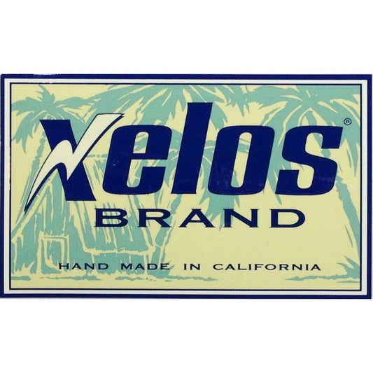 XELOS Brand "Handmade in California" Sticker - Board Shorts World