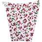 "A La Mode" Cherries Print Womens Board Shorts - Regular Rise / 10.5" Inseam (White) - Board Shorts World