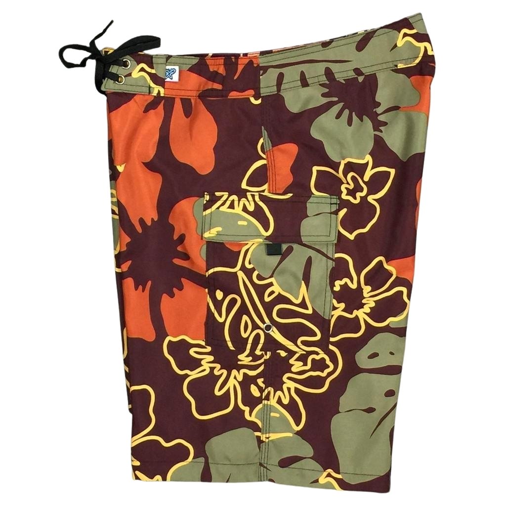 "Mas Tequila" Womens Board Shorts - Regular Rise / 10.5" Inseam - Board Shorts World