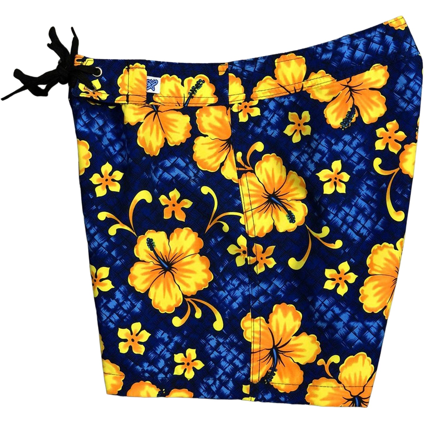 "Basketweave" Women's Board Shorts - Regular Rise / 5" Inseam (Royal) - Board Shorts World