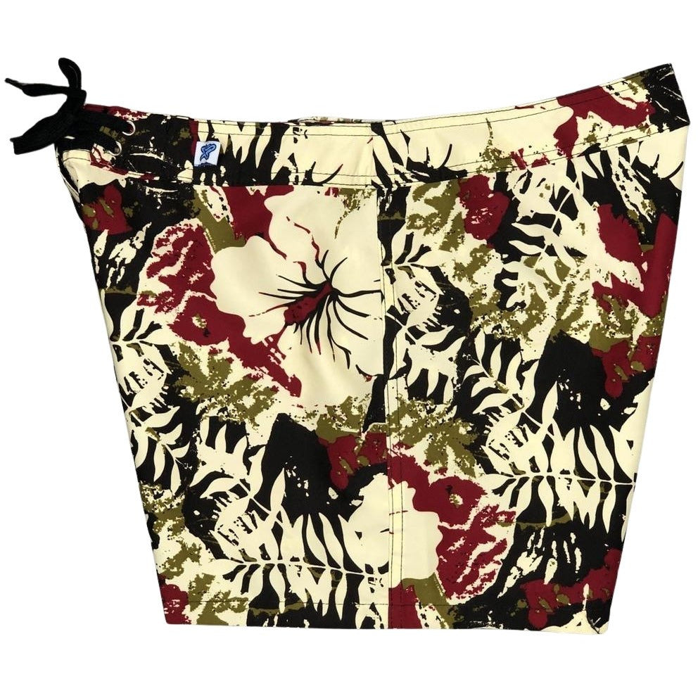 "Hiatus" Women's Board Shorts - Regular Rise / 5" Inseam (Brown) - Board Shorts World