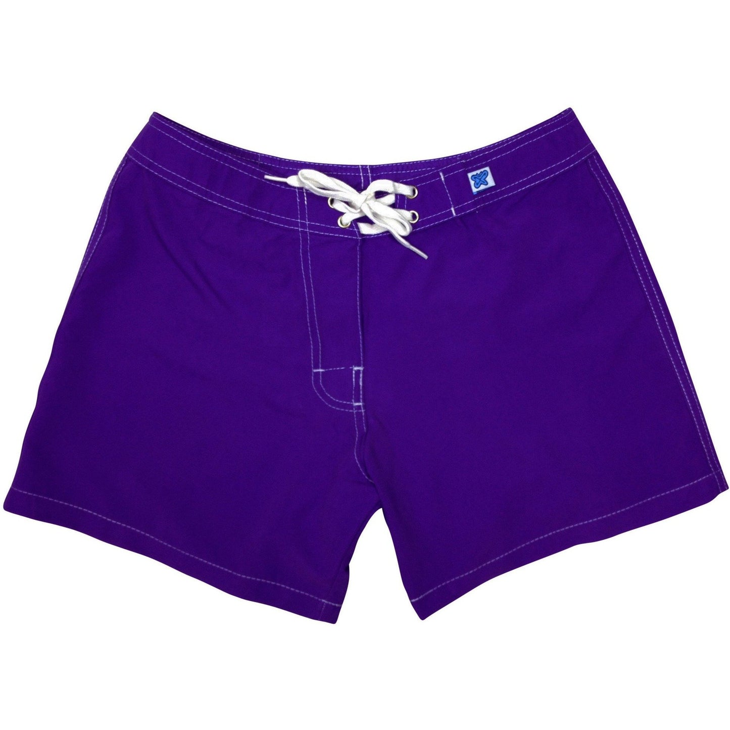"A Solid Color" Women's (Swim) Board Shorts - Regular Rise / 5" Inseam (Indigo) - Board Shorts World