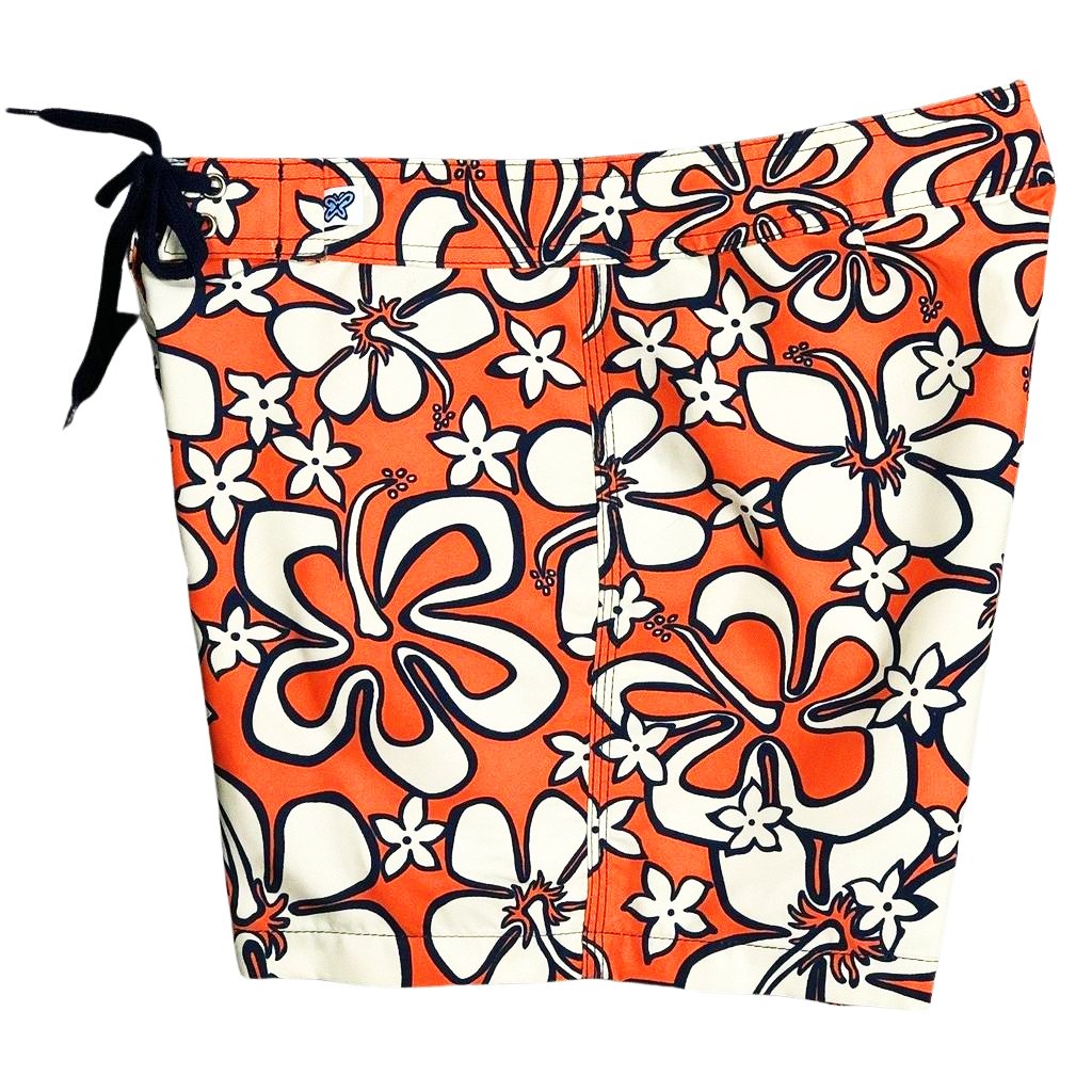 "Orange Crush" Women's Board Shorts - Regular Rise / 5" Inseam - Board Shorts World