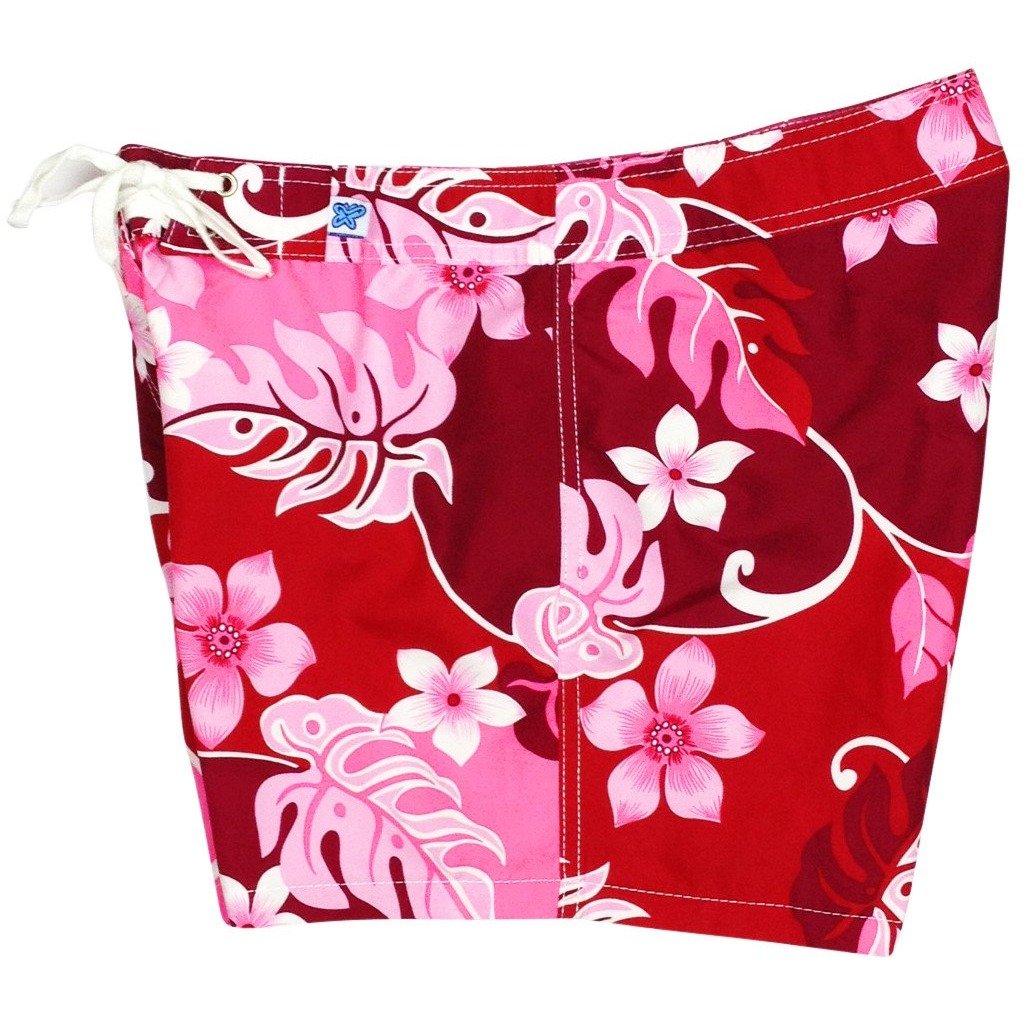 "Puzzled" Board Shorts - Regular Rise / 5" Inseam (Pink or Periwinkle) - Board Shorts World