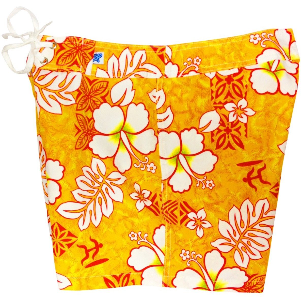 "Tribal Council" Women's Board Shorts - Regular Rise / 5" Inseam (Orange) - Board Shorts World