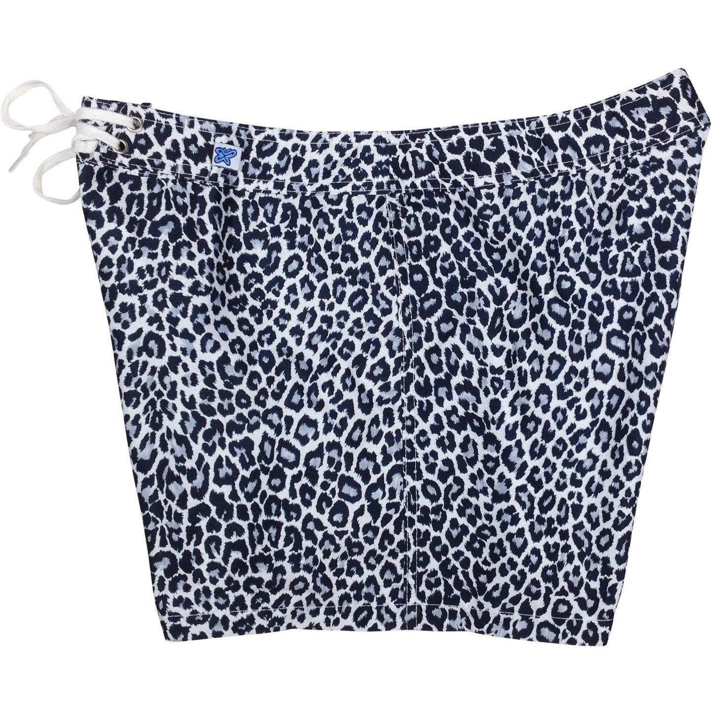 "Wild Weekend" Cheetah Women's Board Shorts - Regular Rise / 5" Inseam (Charcoal) - Board Shorts World