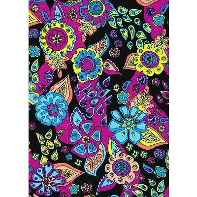 **Elastic Waist Board Shorts "Carnival" (Black) Print Mens CUSTOM - Board Shorts World