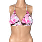 "Stealth Fanatic" Camo Print Bikini Top (Pink + Brown)