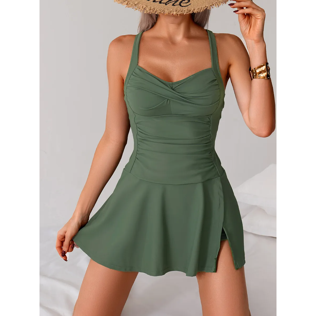 Second Wave Swim Dress Set | Sweetheart Neckline | SunSports