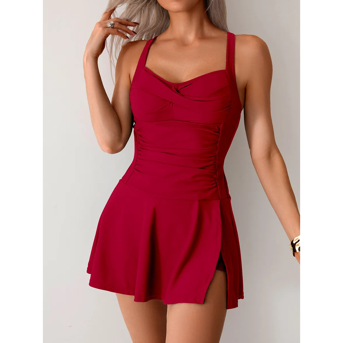 Second Wave Swim Dress Set | Sweetheart Neckline | SunSports™