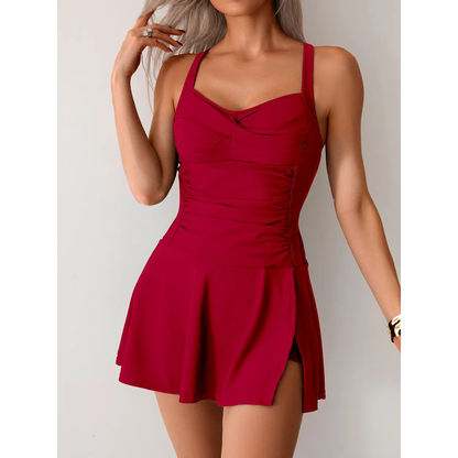 Second Wave Swim Dress Set | Sweetheart Neckline | SunSports™