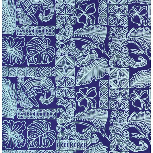 "Dream Summer" (Blue) Build-Your-Own 100% Cotton Men's Board Shorts - Board Shorts World