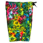 Sign Language Tie Dye | Elastic Waist Board Shorts | Double Cargo | Custom Length