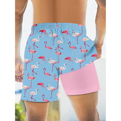 Pink Tide Flamingo Trunks | SunSports