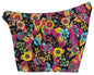 "Carnival" (Black) Women's Board/Swim Shorts - 4"