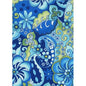 "Lucy in the Sky" (Blue) Men's Elastic Waist Board Shorts w/ on-seam Pockets (Select Custom Outseam 18" - 28")