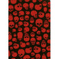 "Live to Ride" Skulls (Black + Red) Men's Elastic Waist Board Shorts w/ on-seam Pockets (Select Custom Outseam 18" - 28")