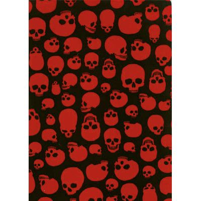 "Live to Ride" Skulls (Black + Red) Men's Elastic Waist Board Shorts w/ on-seam Pockets (Select Custom Outseam 18" - 28")