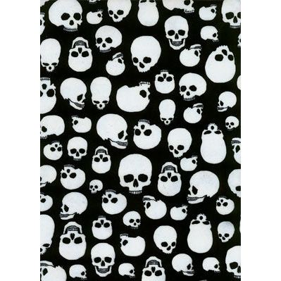 "Live to Ride" Skulls (Black + White) Men's Elastic Waist Board Shorts w/ on-seam Pockets (Select Custom Outseam 18" - 28")