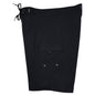 "Manoa" SOLID Black Build-Your-Own 100% Cotton Men's Board Shorts - Board Shorts World
