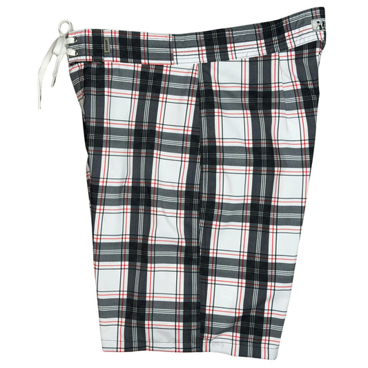 !Casual Friday Plaid | Side Pockets Board Shorts | Custom Length