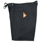 !!Solid Black + Black Thread | Side Pockets Board Shorts | Custom Length