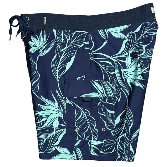 "Blue Hawaii" (Blue) Build-Your-Own 100% Cotton Men's Board Shorts