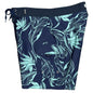 Blue Hawaii 100% Cotton | M's NON-Elastic Waist Board Shorts | Retro Short Length