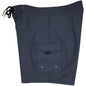 Solid (Charcoal) Double Cargo Pocket Board Shorts (Select Custom Outseam 17" - 30") - Board Shorts World