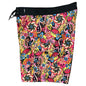 "Lucy in the Sky" (Black) Double Cargo Pocket Board Shorts (Select Custom Outseam 18" - 28")