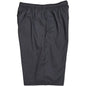 "SOLID" (Charcoal) Men's Elastic Waist Swim Trunks w/ on-seam Pockets (Select Custom Outseam 18" - 28")