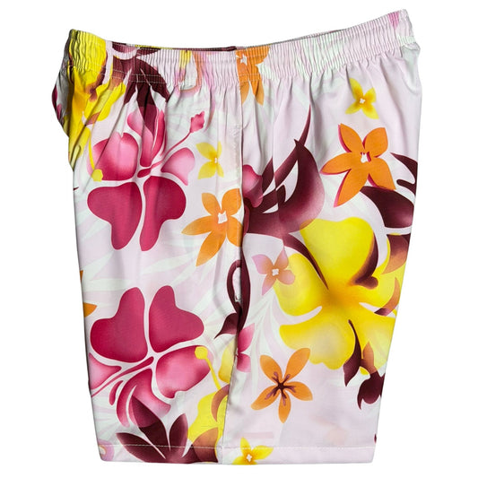 !!Primal Paradise | M's ELASTIC Waist Swim Trunks | Mid Length