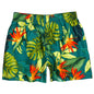 Paradise Found | 100% Natural Cotton M's Swim Trunks | Elastic | Side Pockets | Build Your Own
