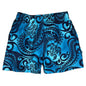 Pacific Which | M's ELASTIC Waist Swim Trunks | Retro Short Length