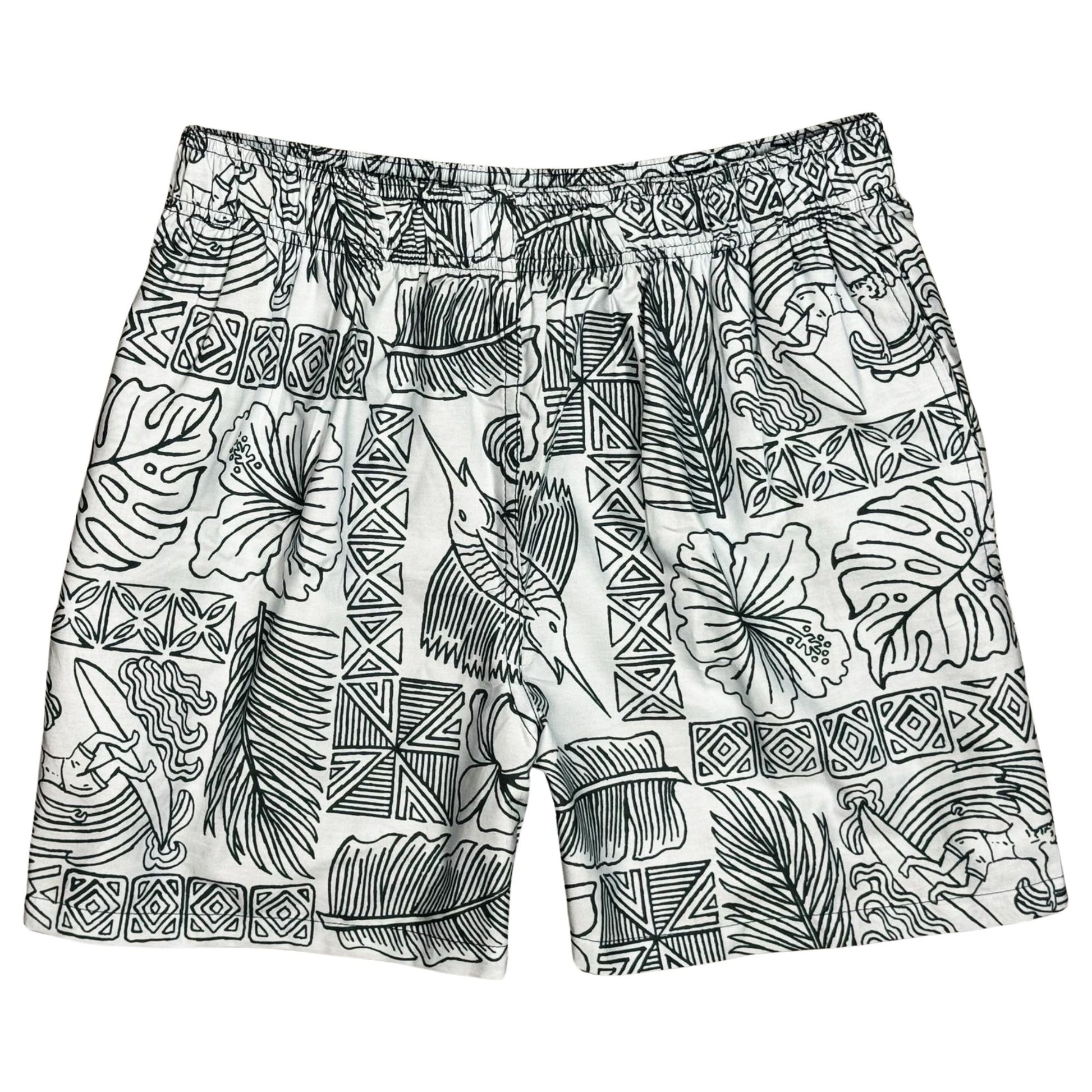 "Dream Summer" (Ash) Build-Your-Own 100% Cotton Men's Swim Trunks - Board Shorts World