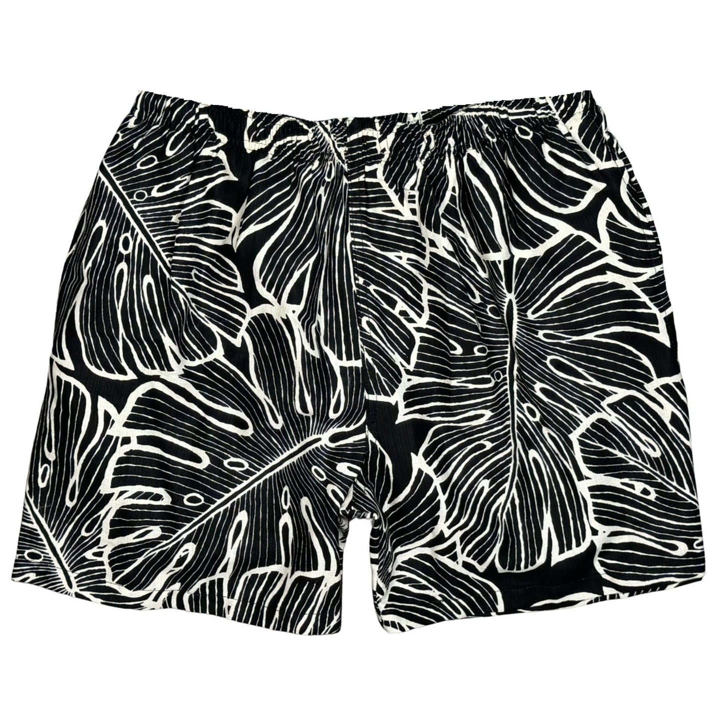 "Tan Lines" (Black) Build-Your-Own 100% Cotton Men's Swim Trunks - Board Shorts World