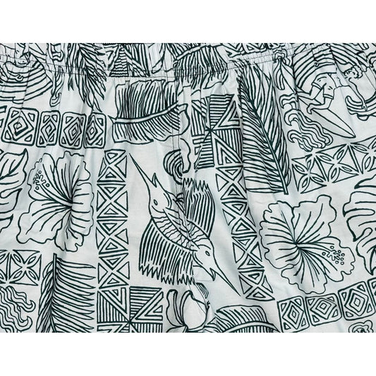 "Dream Summer" (Silver) Build-Your-Own 100% Cotton Men's Board Shorts - Board Shorts World