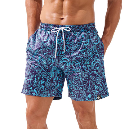 Blue Mojito Paisley Swim Trunks | SunSports