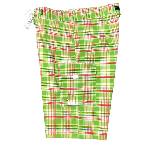 "Nantucket" Womens Board Shorts - Regular Rise / 10.5" Inseam (Green)