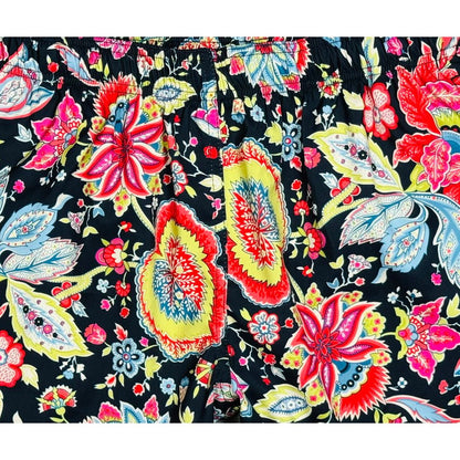 "Wild Child" (Black) Elastic Waist Board Shorts w/Side Seam Pockets (Select Custom Outseam 17" to 30") - Board Shorts World