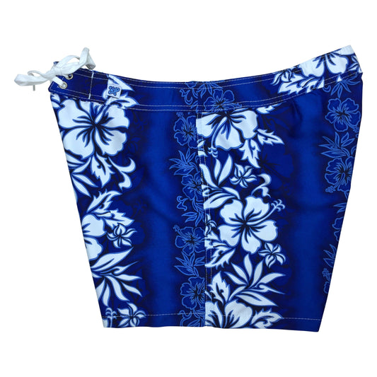 "Conga Line" Girls Board Shorts - 5" Inseam (Choose Blue OR Charcoal)