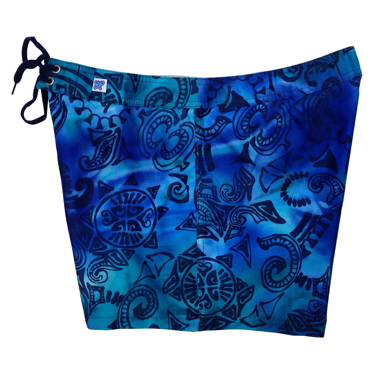 "Pacific Whim" Girls Board Shorts - 5" Inseam (Blue)